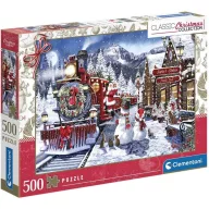 Crăciun Train Station puzzle Clementoni de 500 de piese