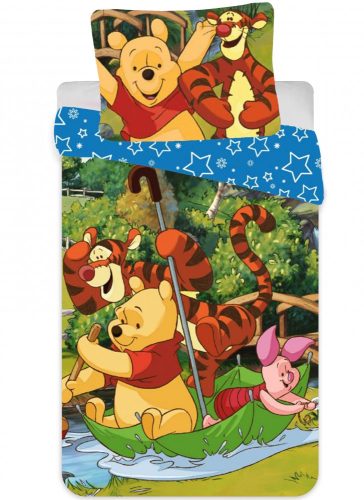 Disney Winnie de Pluș Rafting  Set de lenjerie pentru copii 90×140cm, 40×55 cm
