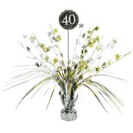   La mulți ani Gold Happy Birthday 40 decor pentru masă 45,7 cm
