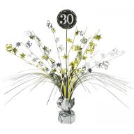   La mulți ani Gold Decorațiune de masă Happy Birthday 30, 45,7 cm