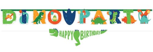 Dinozaur Happy Birthday banner 230 cm
