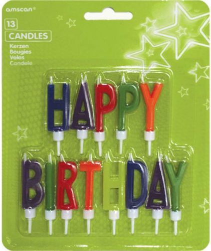 Happy Birthday set de lumânări 13 buc
