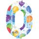 Numere Balon Gigant Folie Număr 0 88*63 cm