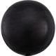 Black, Sfera neagră balon folie 40 cm