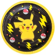 Pokémon Yellow Thunder farfurie de hârtie 8 buc 18 cm