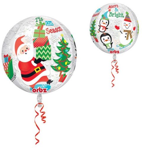 Christmas, Crăciun Orb balon folie 40 cm