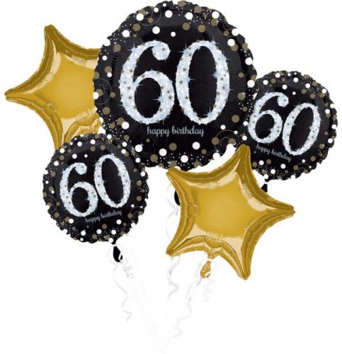 Happy Birthday 60 balon folie set de 5