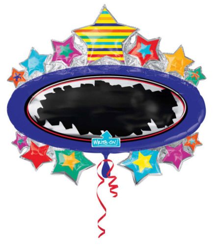 Black Board Star balon folie 78 cm