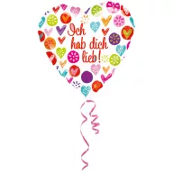 Iubire Balon folie Ich hab dich lieb 43 cm