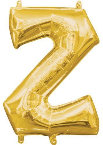 gold, mini litera Z auriu balon folie 33 cm