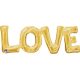 gold, Gold Love balon folie 63*22 cm