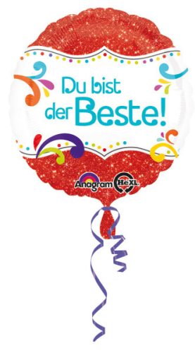 Du bist der Beste balon folie 43 cm