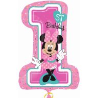   Disney Minnie  Pink Balon din Folie pentru Primul Aniversar 71 cm