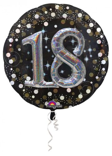 Happy Birthday 18 balon folie 81 cm