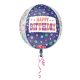 Happy Birthday Sfera balon folie 40 cm