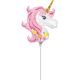 Unicorn mini balon folie 25 cm