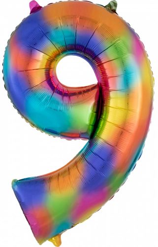 Rainbow figurină uriașă balon folie 9-inch, 86*55 cm