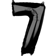 Numere Balon folie cu număr negru 7, 66*43 cm