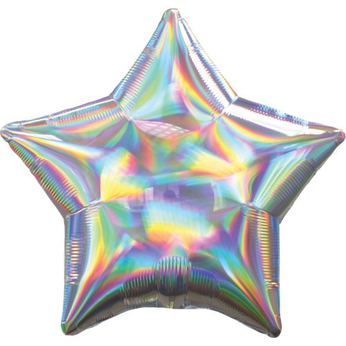 Hologramă Silver balon folie 43 cm