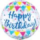Confetti Happy Birthday Sfera balon folie