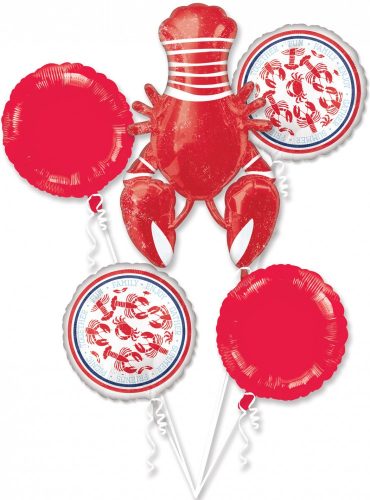 Seafood Fest, fructe de mare Crab balon folie set de 5