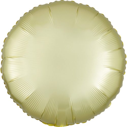 Satin Pastel Yellow cerc balon folie 43 cm
