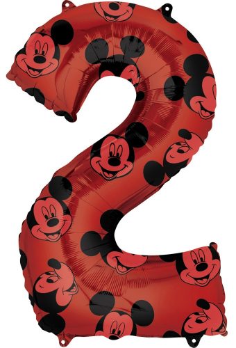 Disney Mickey  Balon din folie cifra 2 - 66 cm