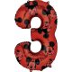 Disney Mickey  balon folie cifra 3 66 cm