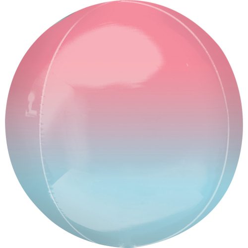 Ombré Pink and Blue Sferă balon folie 40 cm