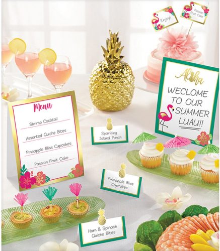 Aloha set decorativ pentru masă 12 buc