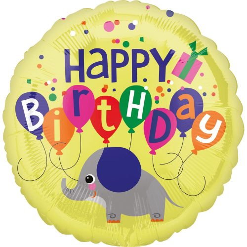 Happy Birthday Elefant balon folie 43 cm