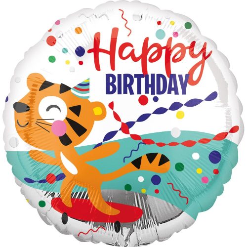 Happy Birthday Tigru balon folie 43 cm