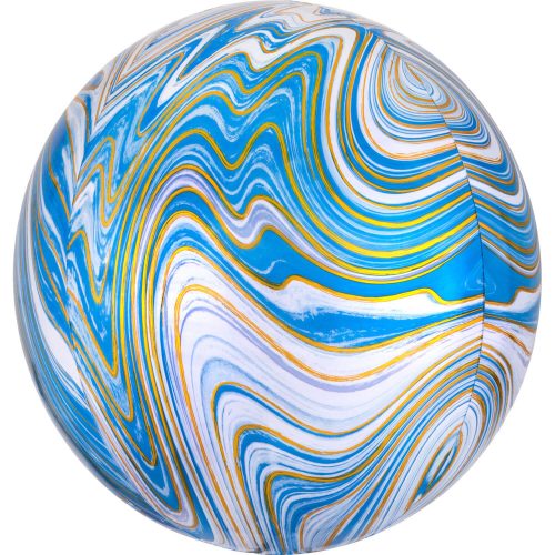 Colorful, blue sfera balon folie 40 cm