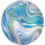 Colorat Balon folie sferic albastru colorat 40 cm