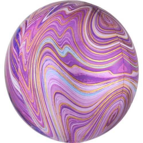 Colorful, Purple sfera balon folie 40 cm