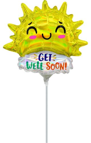 Get Well Happy Sun mini balon folie