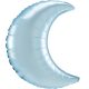 Pastel Blue Crescent Satin Balon din folie de aluminiu albastru pastel Crescent Satin hold balloon 66 cm