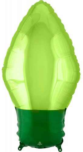Bec verde de Crăciun balon folie 55 cm