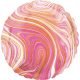 Colorat Balon Rotund din Folie Roz 43 cm