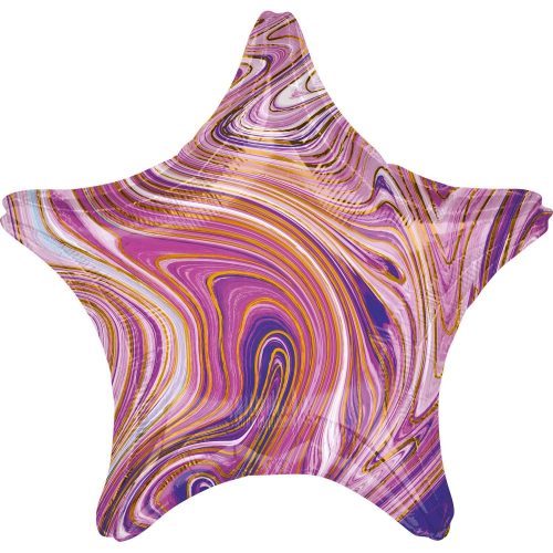Purple Star , Violet Stea balon folie 48 cm