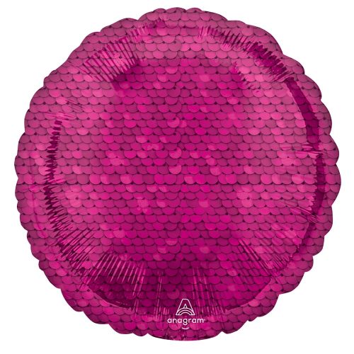Model roz cu paiete balon folie 43 cm