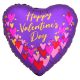 Balon din folie Happy Valentine's Day 45 cm