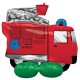 Mașină de pompieri AirLoonz balon gigantic din folie 106 cm