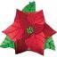 Crăciun Balon folie Poinsettia 66 cm