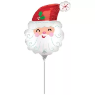 Crăciun Red Moș Crăciun mini balon din folie (WP)
