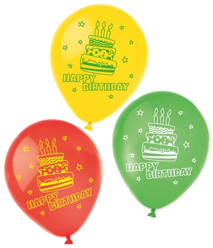 Happy Birthday Cake balon, balon 6 bucăți 9 inch (22,8 cm)