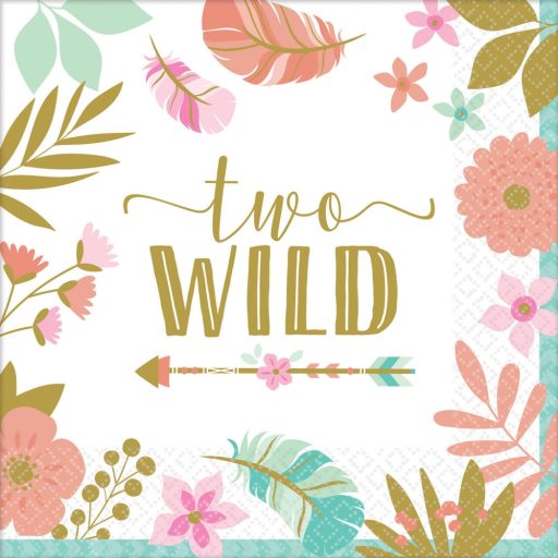 La mulți ani Boho Happy Birthday 2 șervețele pachet de 16 33x33 cm