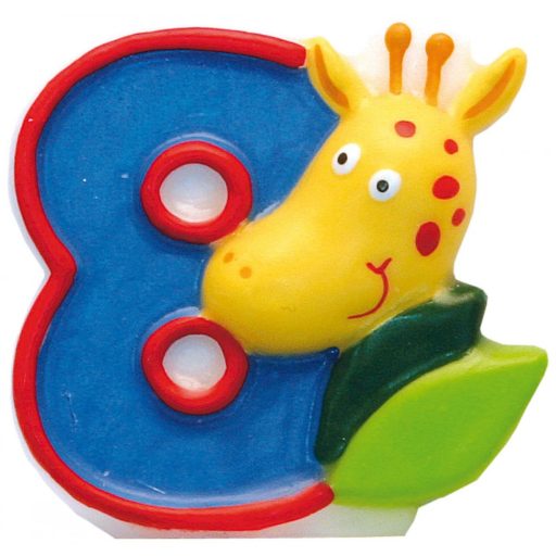 Safari lumânare de tort, lumânare în formă de cifră 8