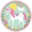 Unicorn Magical set de farfurii de hârtie 8 buc 22,9 cm