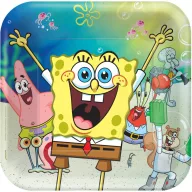 SpongeBob Laugh farfurie de hârtie 8 bucăți 23 cm